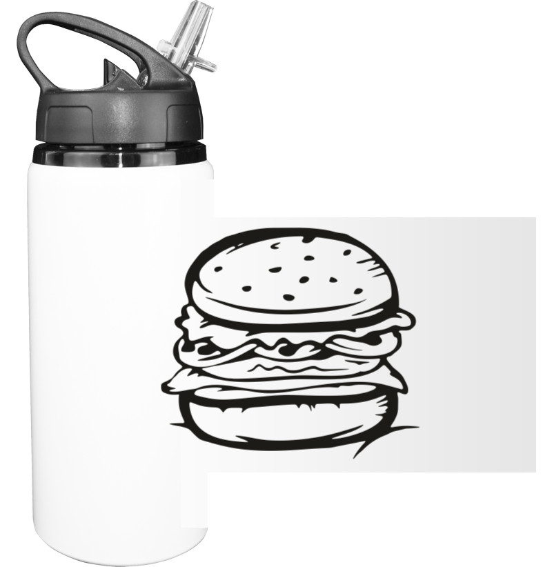 Sport Water Bottle - гамбургер - Mfest