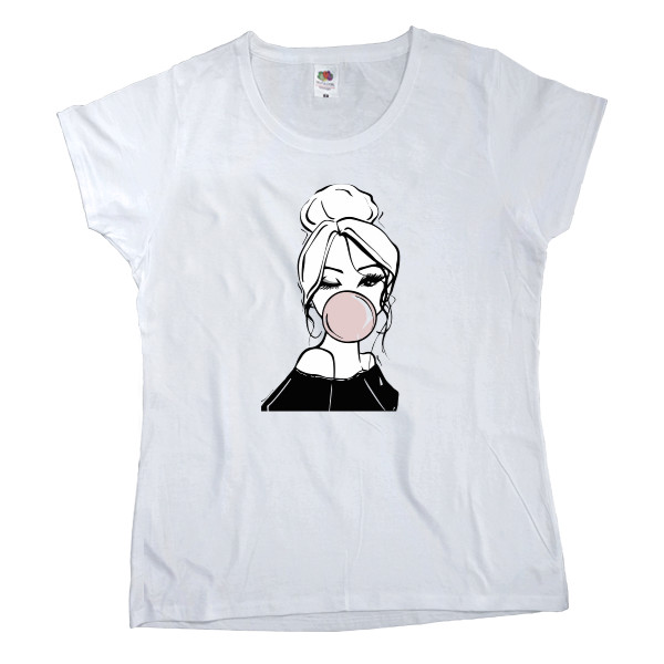 Women's T-shirt Fruit of the loom - Жвачка - Mfest