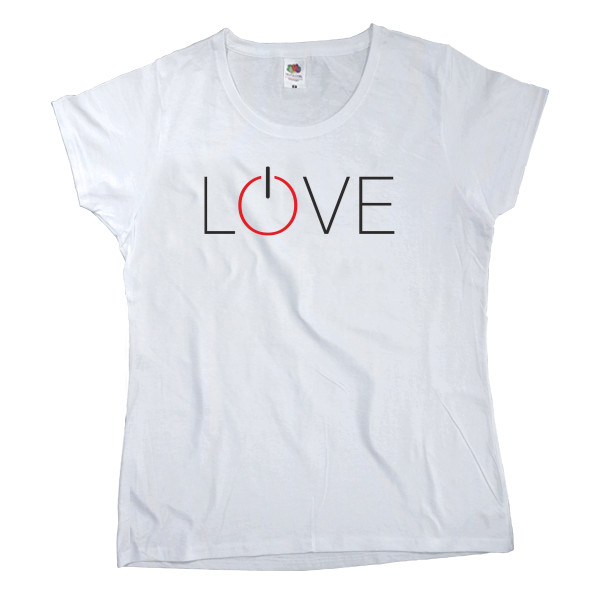 Women's T-shirt Fruit of the loom - LOVE - Mfest