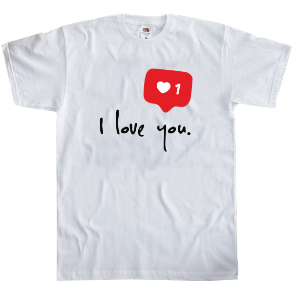 Kids' T-Shirt Fruit of the loom - I Love you - Mfest