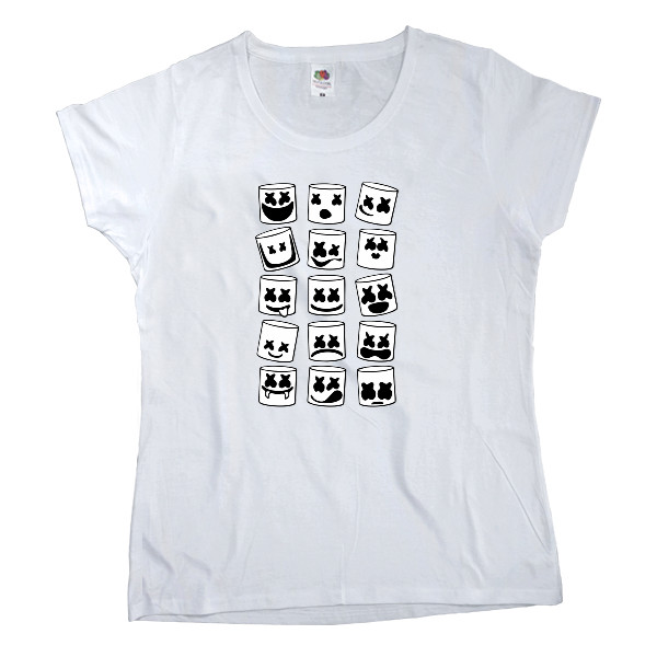 Women's T-shirt Fruit of the loom - Marshmello 24 - Mfest