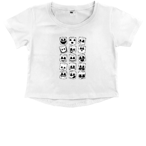 Kids' Premium Cropped T-Shirt - Marshmello 24 - Mfest