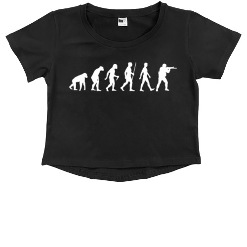 Kids' Premium Cropped T-Shirt - Еvolution 2 - Mfest