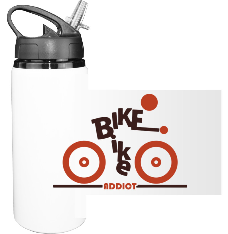 Sport Water Bottle - bike bike addict - Mfest