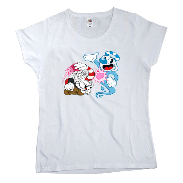 Women's T-shirt Fruit of the loom - CupHead 8 - Mfest