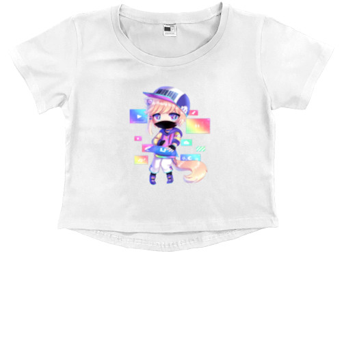 Kids' Premium Cropped T-Shirt - Gacha Club 11 - Mfest