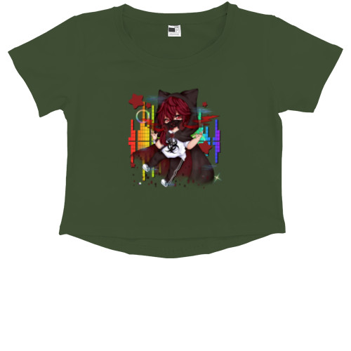 Kids' Premium Cropped T-Shirt - Gacha Club 6 - Mfest