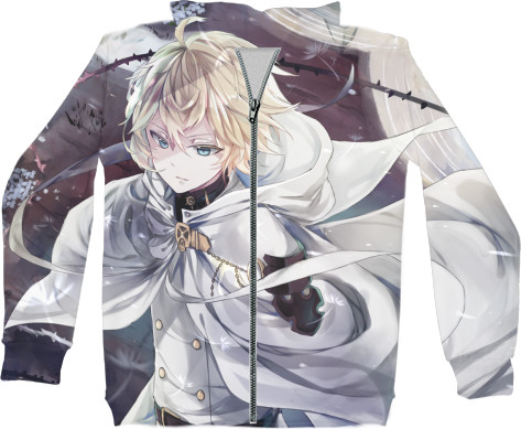 Unisex Zip-through Hoodie 3D - Owari no Seraph 5 - Mfest