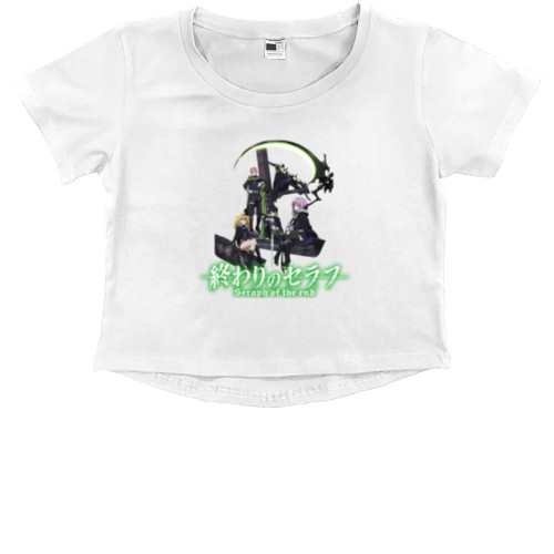 Kids' Premium Cropped T-Shirt - Owari no Seraph - Mfest