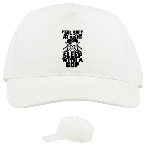 Baseball Caps - 5 panel - FEEL SAFE TONIGHT SLEEP WITH A COP - Mfest