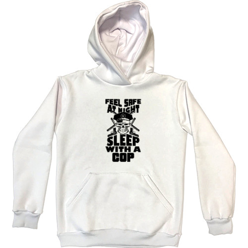 Kids' Premium Hoodie - FEEL SAFE TONIGHT SLEEP WITH A COP - Mfest