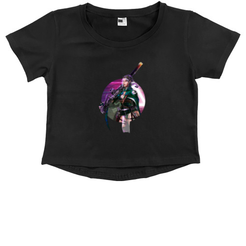 Kids' Premium Cropped T-Shirt - Cyberpunk 2077 4 - Mfest