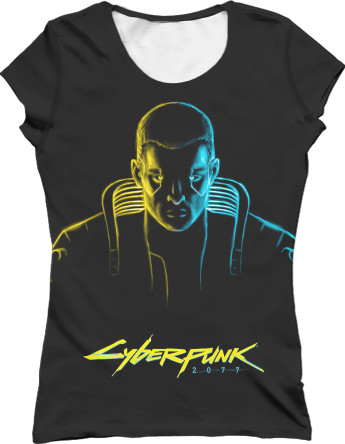 Women's T-Shirt 3D - Cyberpunk 2077 2 - Mfest