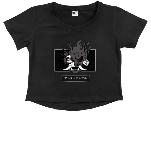 Kids' Premium Cropped T-Shirt - Cyberpunk 2077 - Mfest