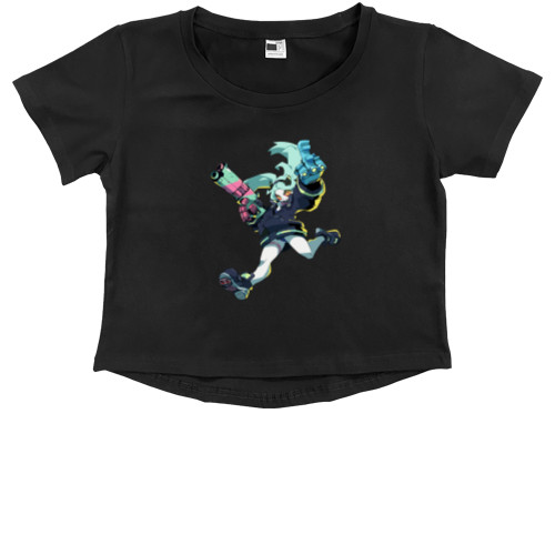 Kids' Premium Cropped T-Shirt - Cyberpunk 2077 Rebecca - Mfest