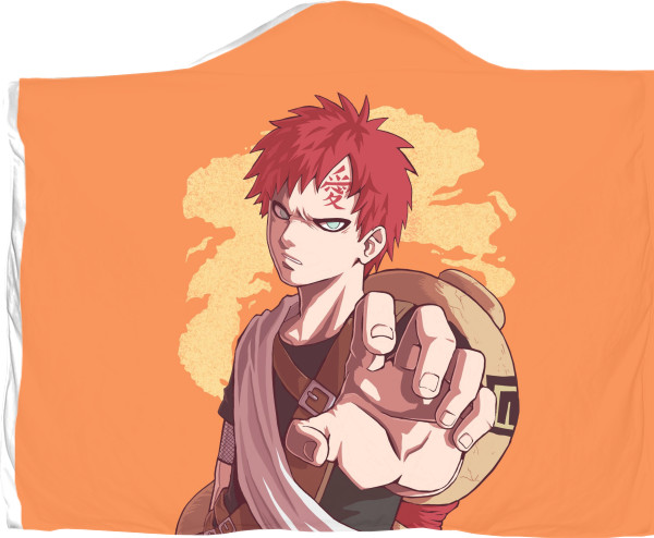 Плед з капюшоном 3D - Gaara - Mfest