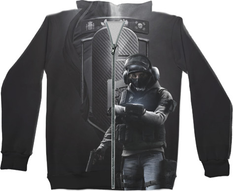 Unisex Zip-through Hoodie 3D - RAINBOW SIX SIEGE - Mfest