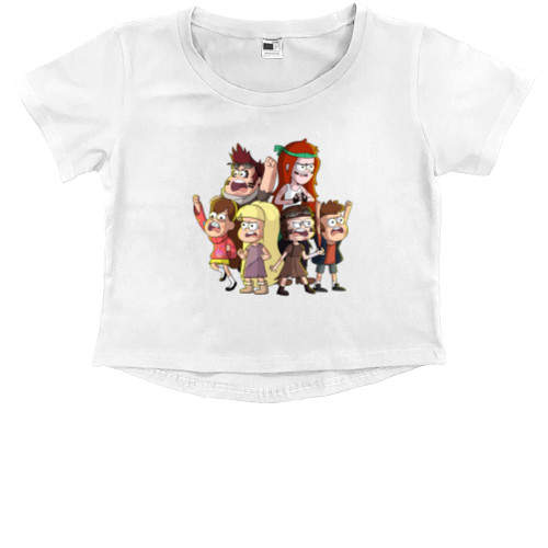 Kids' Premium Cropped T-Shirt - Gravity Falls 7 - Mfest