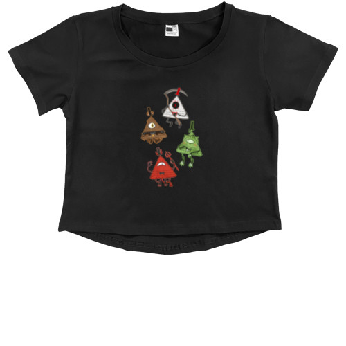 Kids' Premium Cropped T-Shirt - Gravity Falls 7 - Mfest