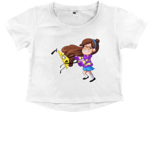 Kids' Premium Cropped T-Shirt - Gravity Falls 3 - Mfest