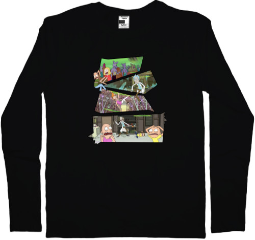 Men's Longsleeve Shirt - Monsters Rick and Morty - Mfest