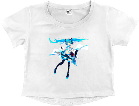 Women's Cropped Premium T-Shirt - Hatsune Miku 6 - Mfest