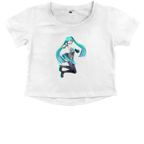 Kids' Premium Cropped T-Shirt - Hatsune Miku 5 - Mfest