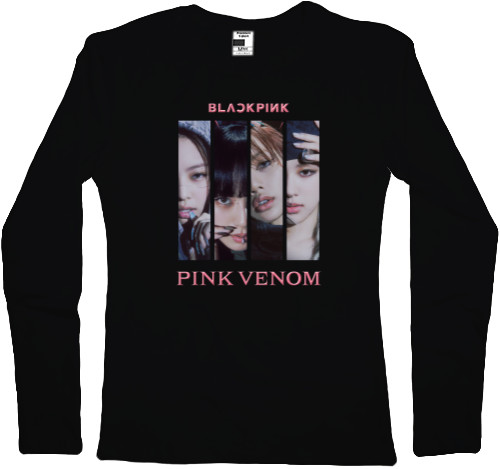 Women's Longsleeve Shirt - blackpink pink venom 2 - Mfest