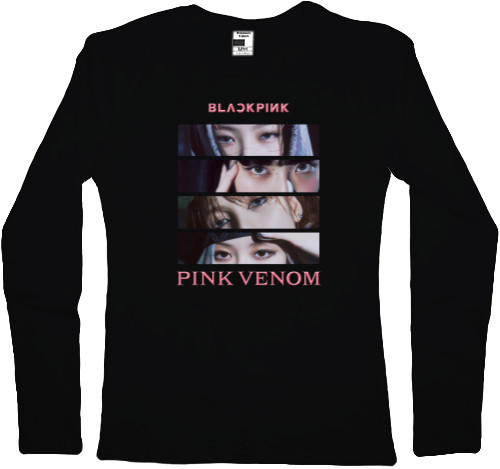 Лонгслив Женский - blackpink pink venom - Mfest