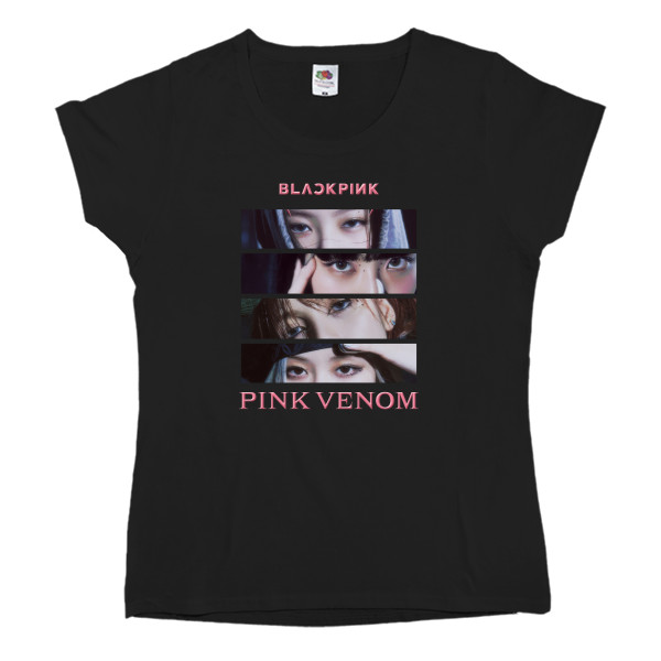 Women's T-shirt Fruit of the loom - blackpink pink venom - Mfest