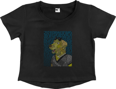 Women's Cropped Premium T-Shirt - bojack 15 - Mfest