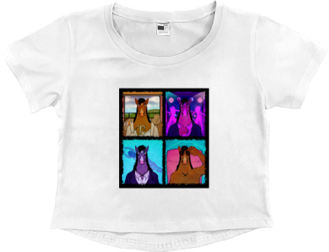 Women's Cropped Premium T-Shirt - bojack 12 - Mfest