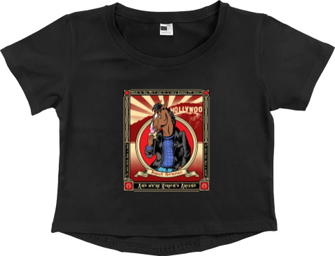 Women's Cropped Premium T-Shirt - bojack 11 - Mfest