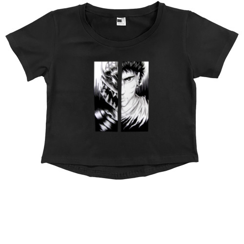 Kids' Premium Cropped T-Shirt - berserk 5 - Mfest