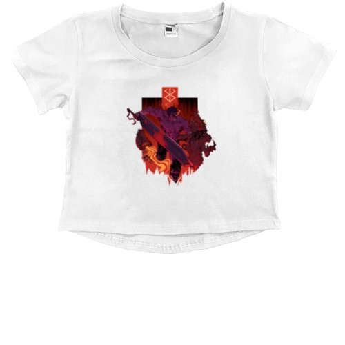 Kids' Premium Cropped T-Shirt - berserk - Mfest