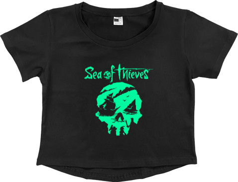 Women's Cropped Premium T-Shirt - Sea of Thieves 3 - Mfest