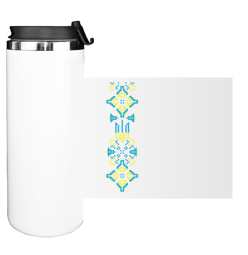 Water Bottle on Tumbler - Українська вишиванка - Mfest