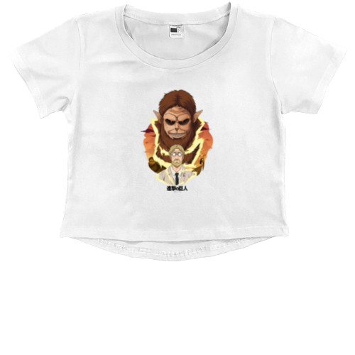 Kids' Premium Cropped T-Shirt - Attack On Titan 4 - Mfest