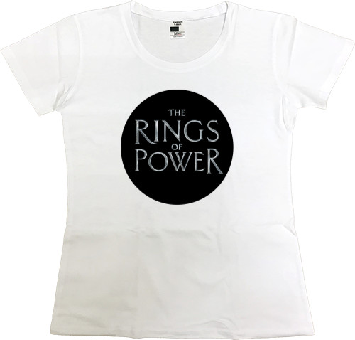 Women's Premium T-Shirt - The Lord of the Rings The Rings of Power logo 2 - Mfest