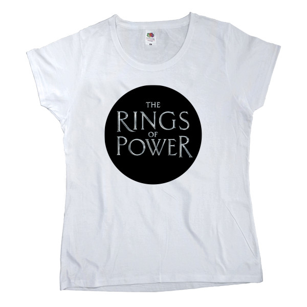 Women's T-shirt Fruit of the loom - The Lord of the Rings The Rings of Power logo 2 - Mfest