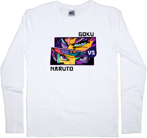 Kids' Longsleeve Shirt - GOKU VS NARUTO - Mfest