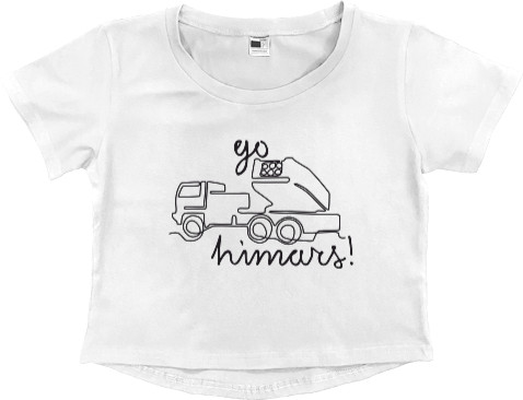 Women's Cropped Premium T-Shirt - go himars - Mfest