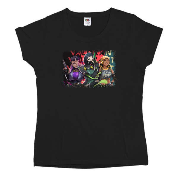 Women's T-shirt Fruit of the loom - valorant 5 - Mfest