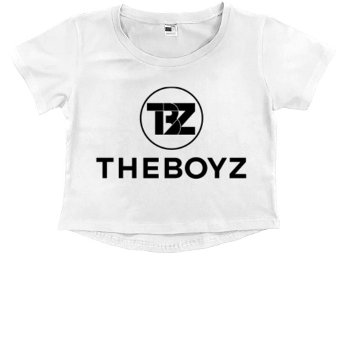 Kids' Premium Cropped T-Shirt - the boyz logo - Mfest