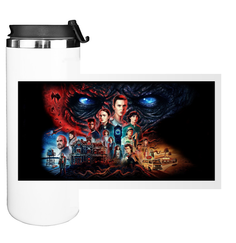 Water Bottle on Tumbler - stranger things 4 (10) - Mfest