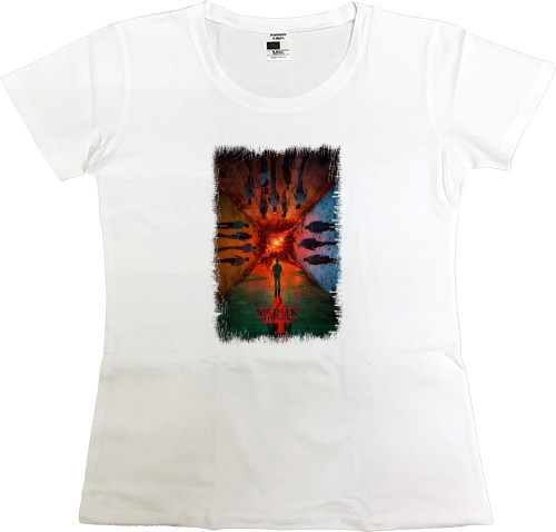 Women's Premium T-Shirt - stranger things 4 (8) - Mfest