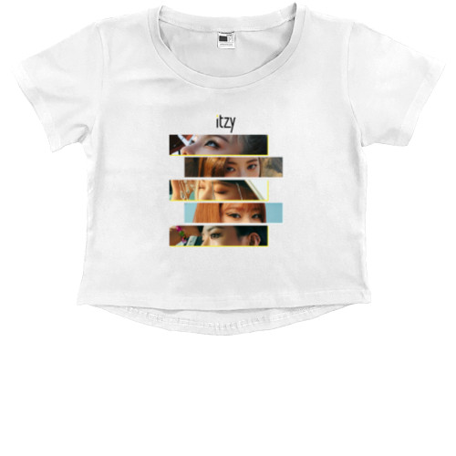 Kids' Premium Cropped T-Shirt - ITZY 4 - Mfest