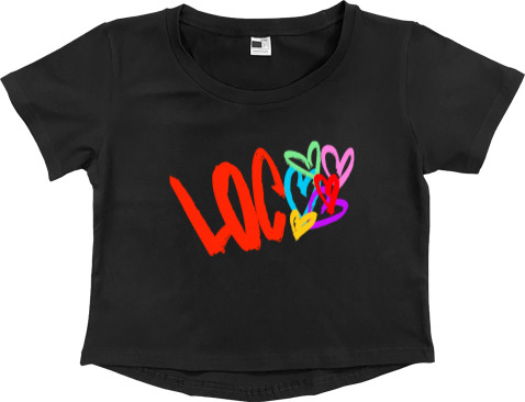 Women's Cropped Premium T-Shirt - ITZY LOCO - Mfest