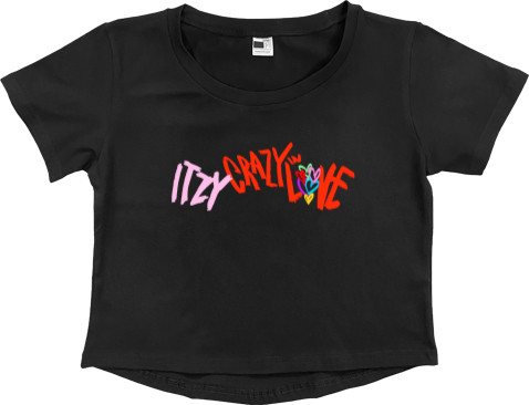 Women's Cropped Premium T-Shirt - ITZY Love - Mfest