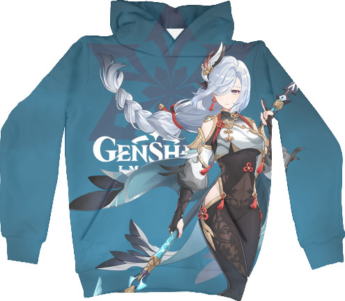 Kids' Hoodie 3D - shenhe genshin impact - Mfest